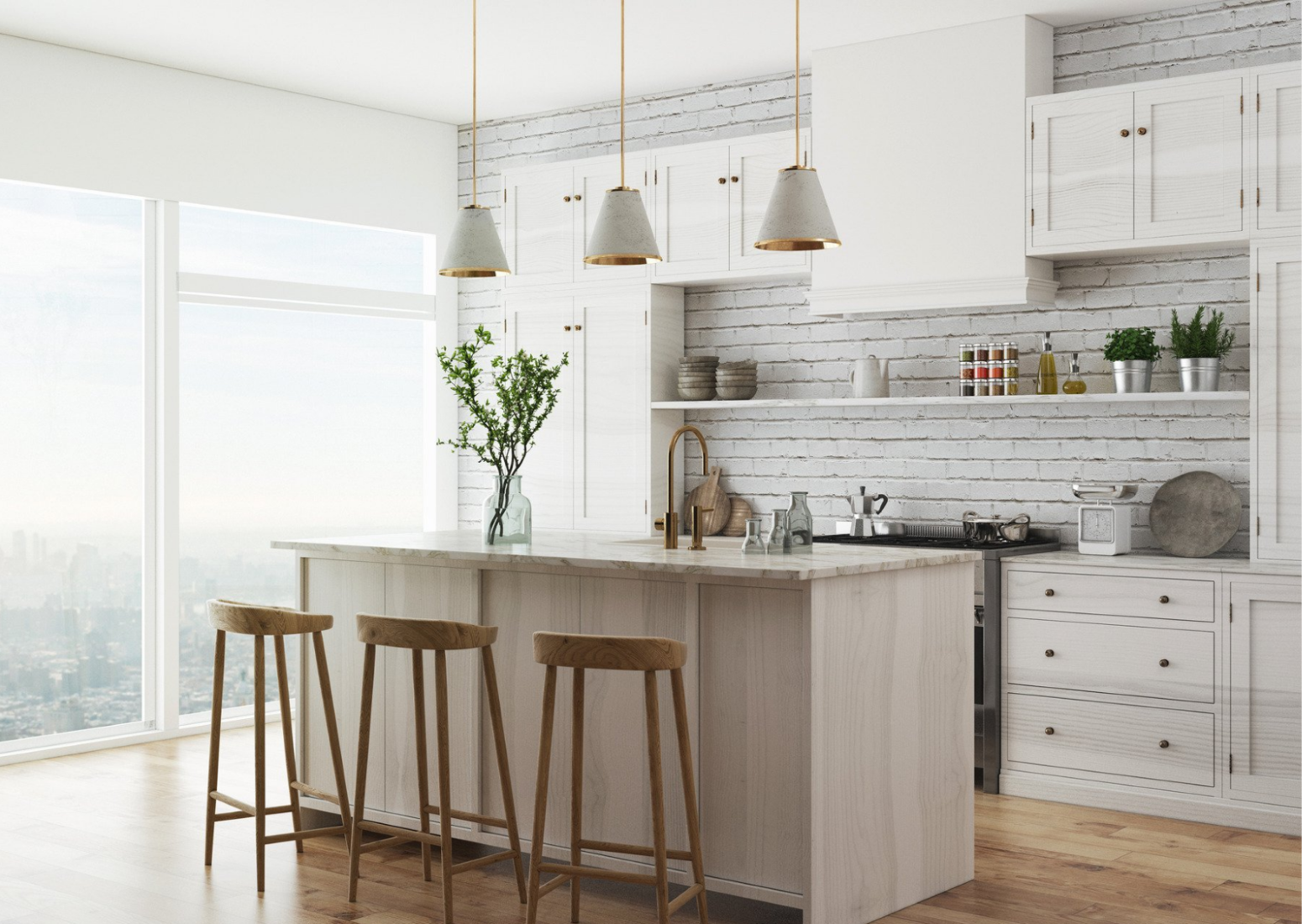 corrine 5-light kitchen island pendant